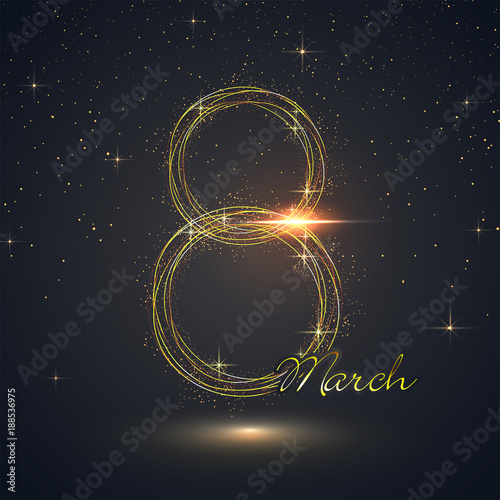 Happy Women's Day celebration design.