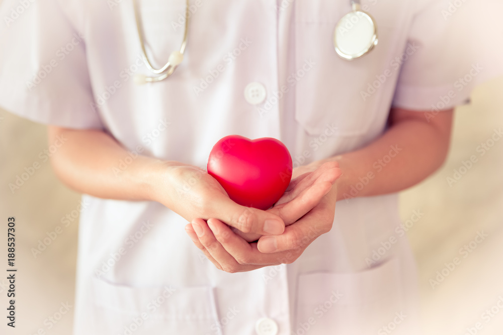 doctor with stethoscope and heart doctor with stethoscope and heart