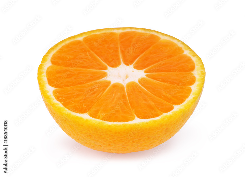 Perfectly retouched sliced orange isolated on the white background with clipping path. Perfectly retouched sliced orange isolated on the white background with clipping path.