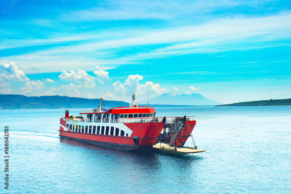 Obraz premium Bali Java ferry boat, Indonesia