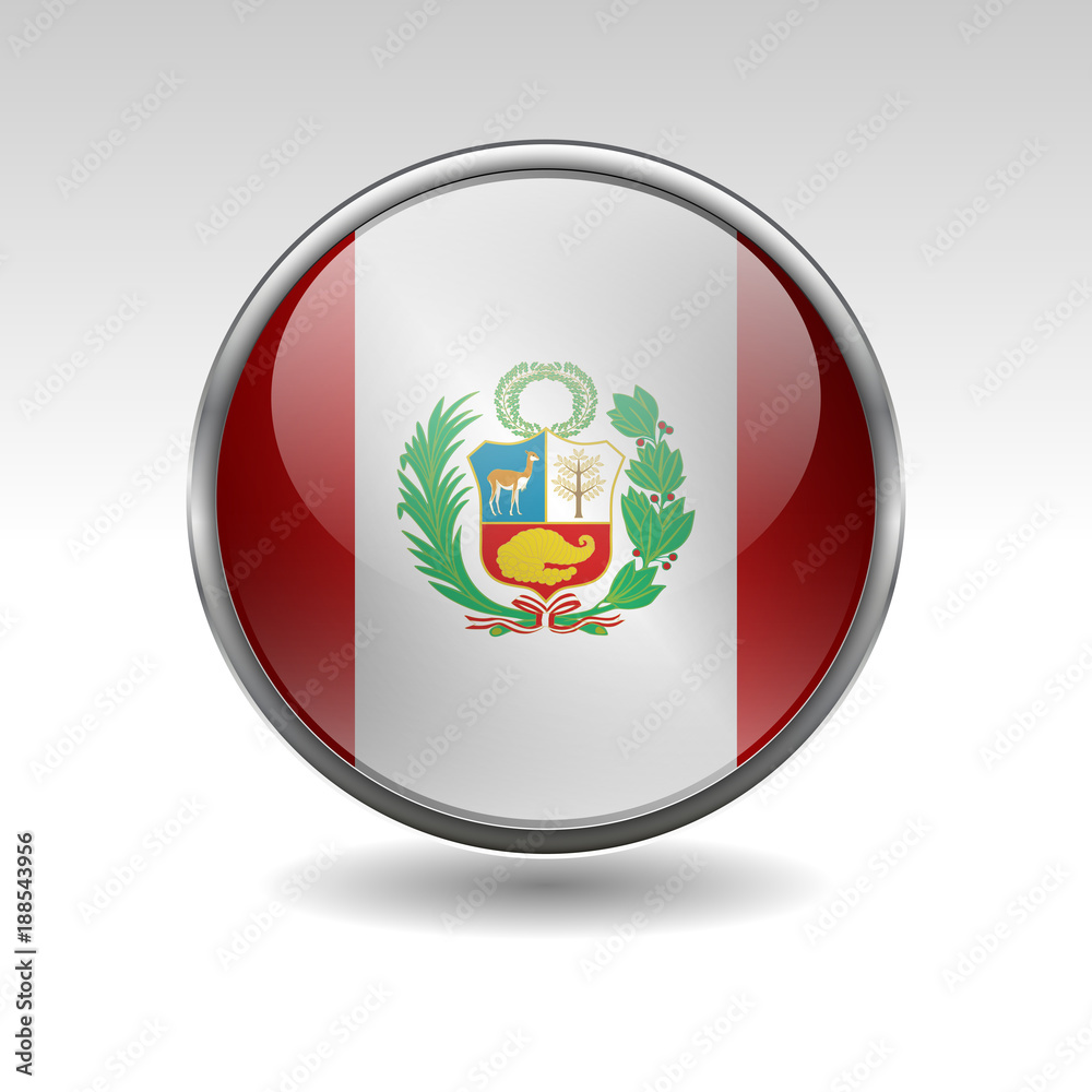 Obraz premium Südamerika - Button-Set (Peru)