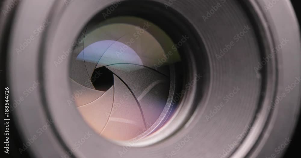Professional Camera lens zoom in and out