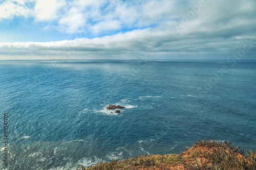 Panoramic coastal view in Cabo da Roca.