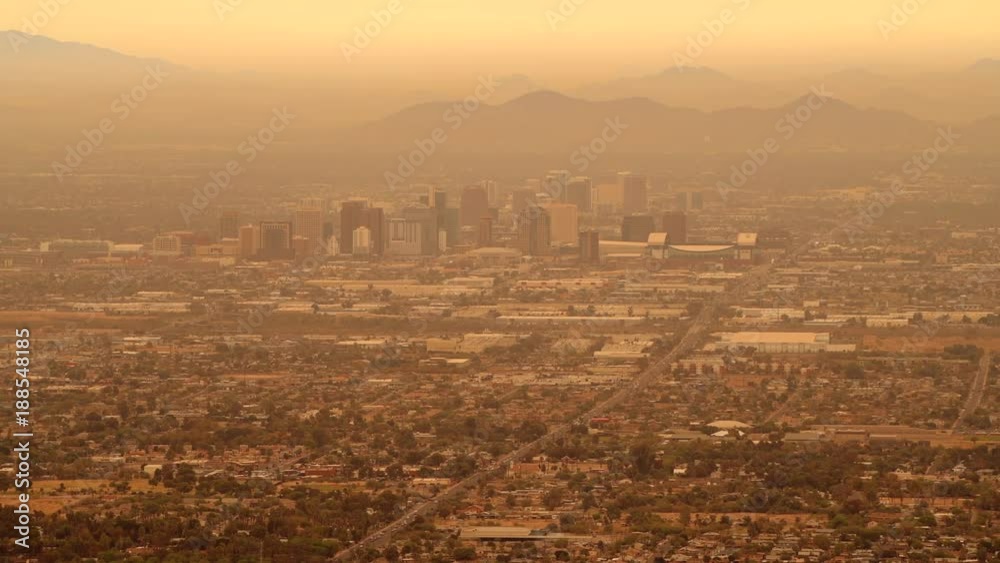 Phoenix, Arizona. Hazy Day in the Phoenix. United States of America. November 20, 2017. Phoenix, Arizona. Hazy Day in the Phoenix. United States of America. November 20, 2017.