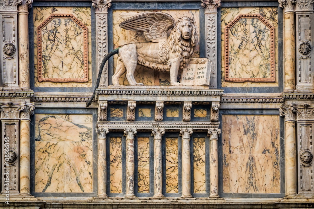Obraz premium Scuola Grande di San Marco mit Markuslöwe