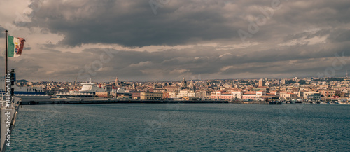 City of Catania viewed from the marina docks