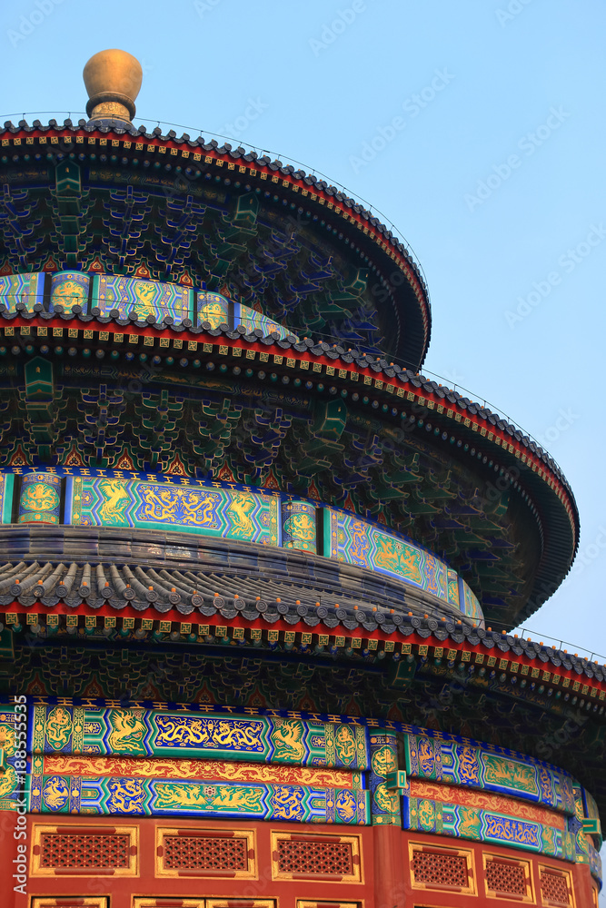 Temple of Heaven in Beijing ,the famous attraction , China