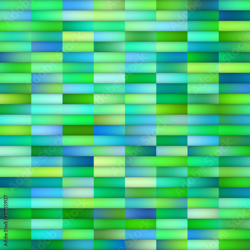Multicolor Gradient Rectangles Grid. Seamless Black and White Pattern.