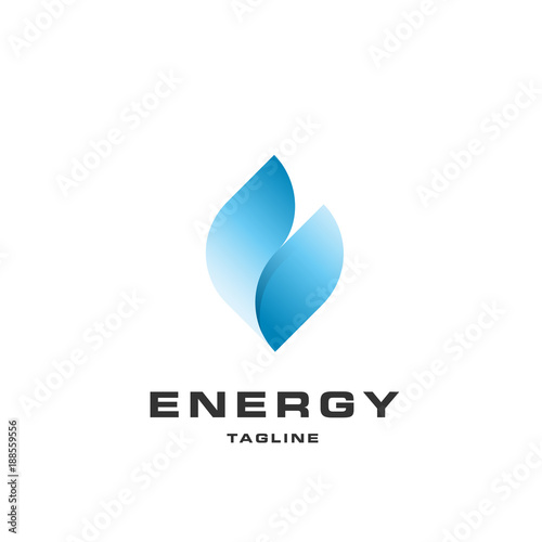 energy blue flame