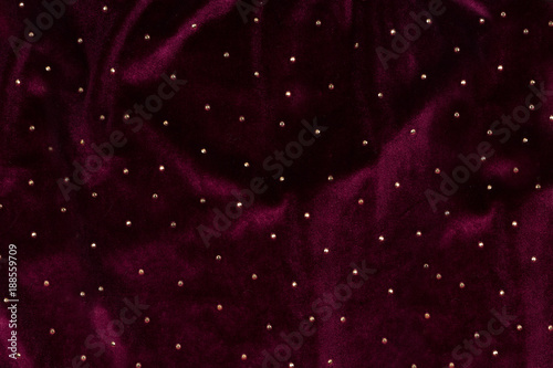 The texture of the velvet fabric