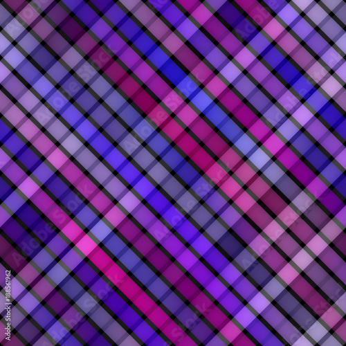 Multicolor Gradient Rectangles Grid. Seamless Black and White Pattern.
