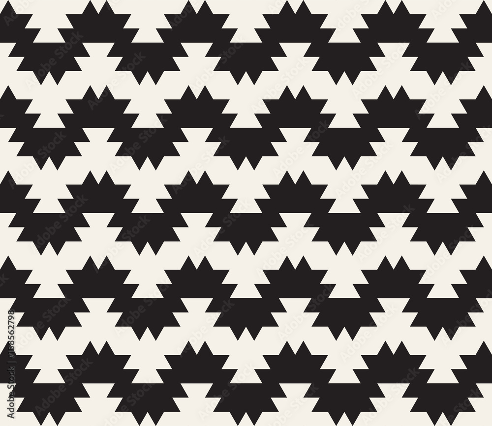Vector seamless pattern. Modern stylish abstract texture. Repeating geometric tiling from striped elements