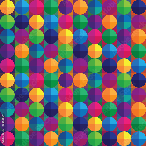 Wallpaper Mural Abstract geometric backgrounds with circles Torontodigital.ca