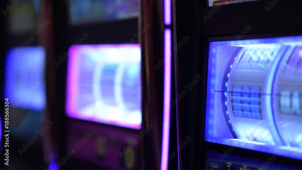Las Vegas Spinning Slot Machines Closeup Video. One Handed Bandits. Las Vegas Spinning Slot Machines Closeup Video. One Handed Bandits.
