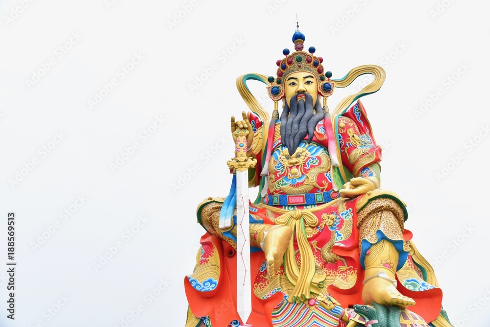 Statue of Xuan Tian Shang Di, a Taoist God, in Kaohsiung, Taiwan Stock  Photo | Adobe Stock
