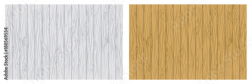 Two wood vector material texture in brown and grey vintage color