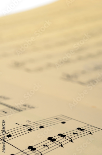 Music score background