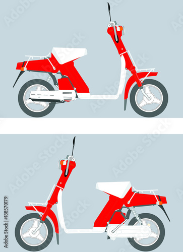 retro motor scooter