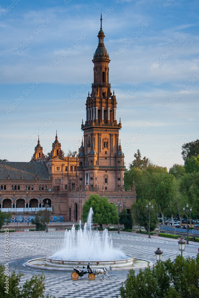 Obraz premium Seville, Andalusia, Spain - Plaza of Spain in Seville