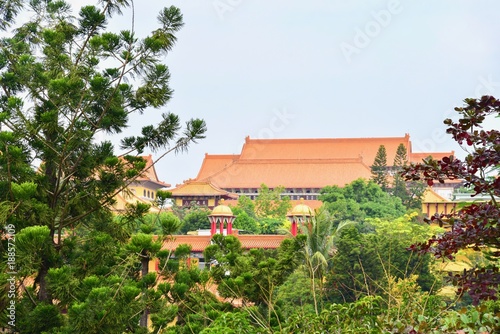 Chinese Monastery Near Fo Guang Shan Buddha Memorial Center in Kaohsiung