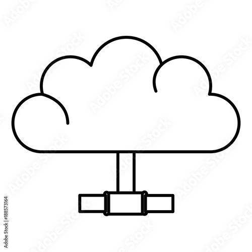 cloud computing isolated icon vector illustration design