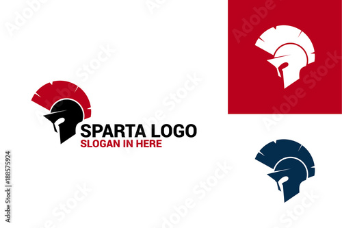 Spartan Warrior Logo Template Design Vector, Emblem, Design Concept, Creative Symbol, Icon