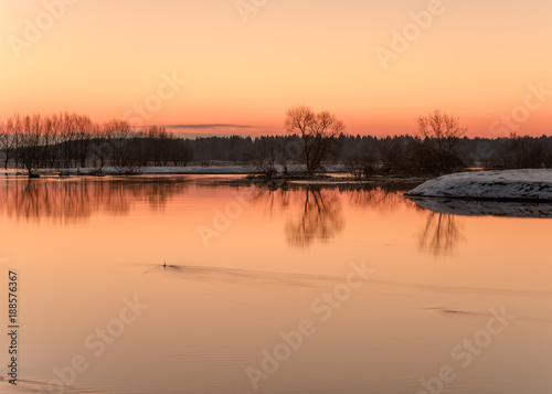 River Cherna. Village Filippovskoe. The Kirzhach district. Vladimir oblast. Russia.