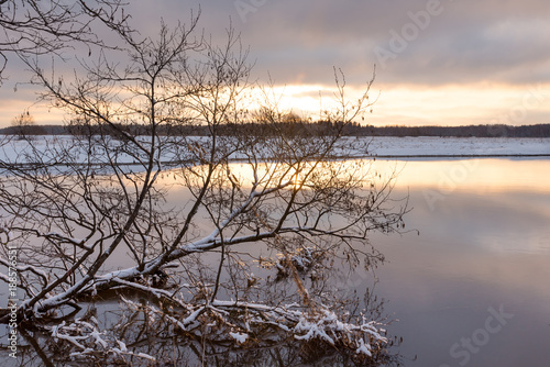 River Cherna. Village Filippovskoe. The Kirzhach district. Vladimir oblast. Russia.