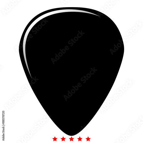 Mediator for guitar icon Illustration color fill style