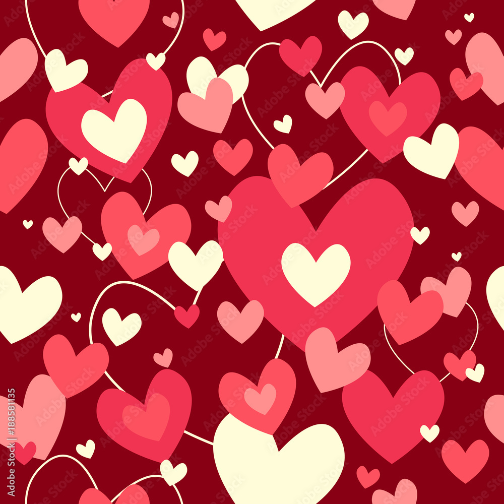 Valentine Day Wallpaper Seamless Pattern Background Valentine Day Wallpaper Seamless Pattern Background