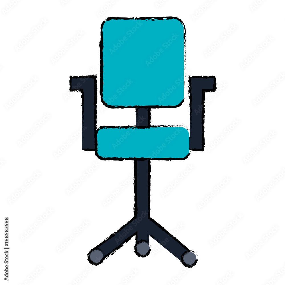 office chair isolated icon vector illustration design