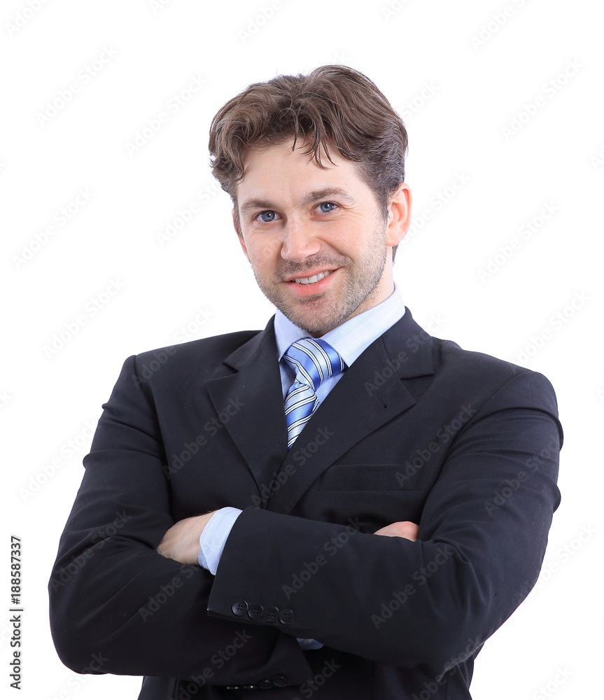 in full growth. portrait of a successful businessman in full growth. portrait of a successful businessman