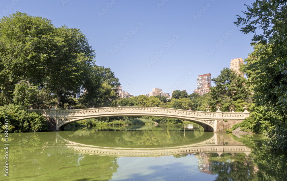 Bow Bridge at Central Park, New York City, NY, USA