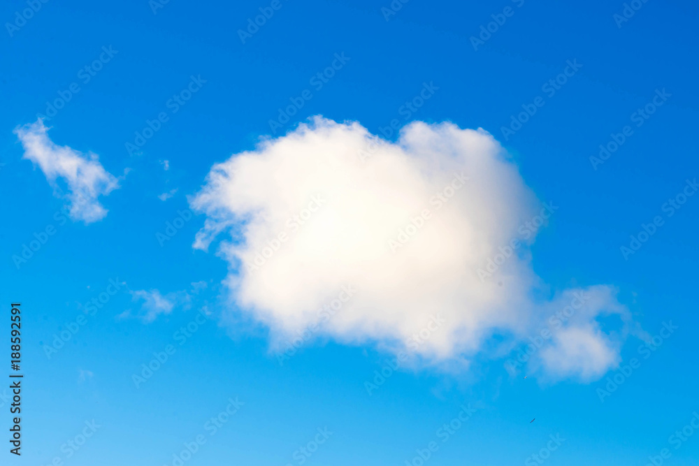 A lonely cloud in the blue sky A lonely cloud in the blue sky