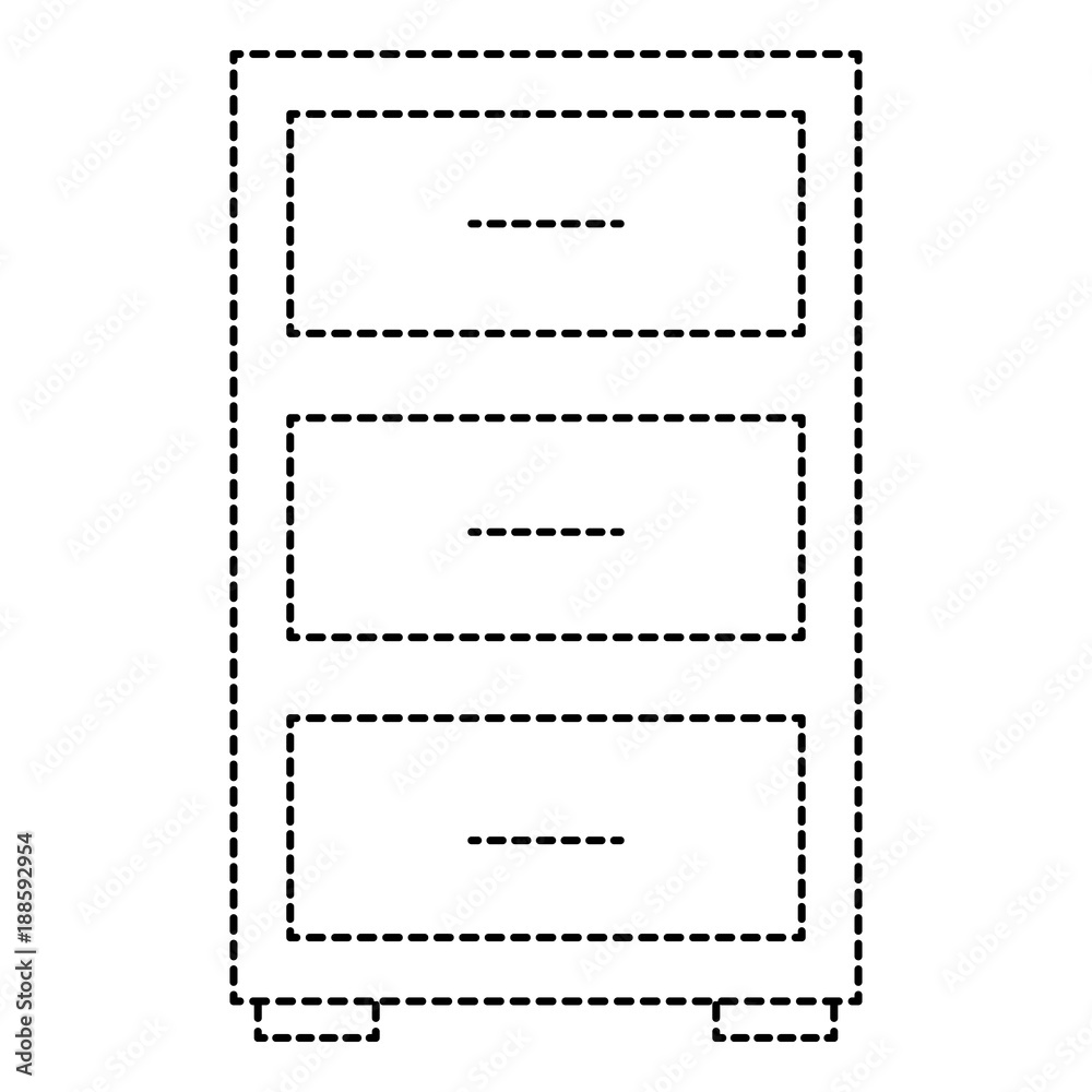 office drawer isolated icon vector illustration design