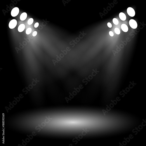 Background with lighting lamp. Empty space for your text or object