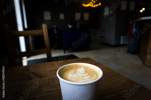 Latte Art in Coffee House