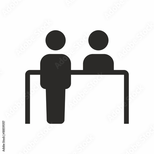 Customer service desk icon