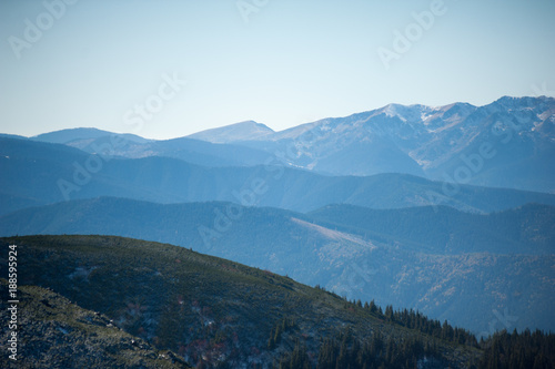 Beautiful winter mountain landscape in national park