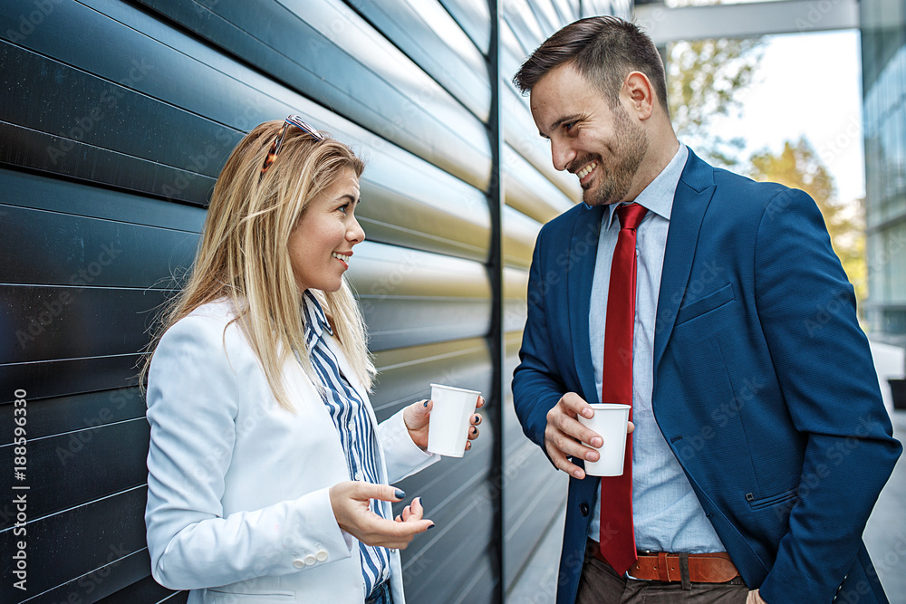 Business people are discussing about project Business people are discussing about project