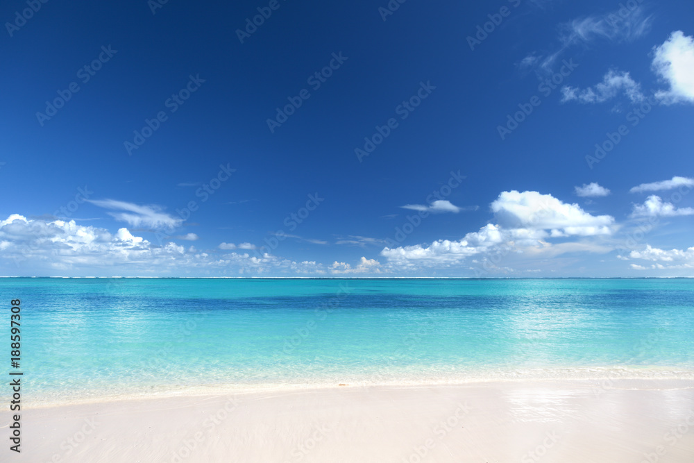 Perfect beach, Caribbean sea