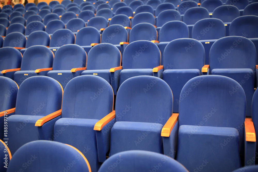 Fototapeta premium Details of blue armchairs