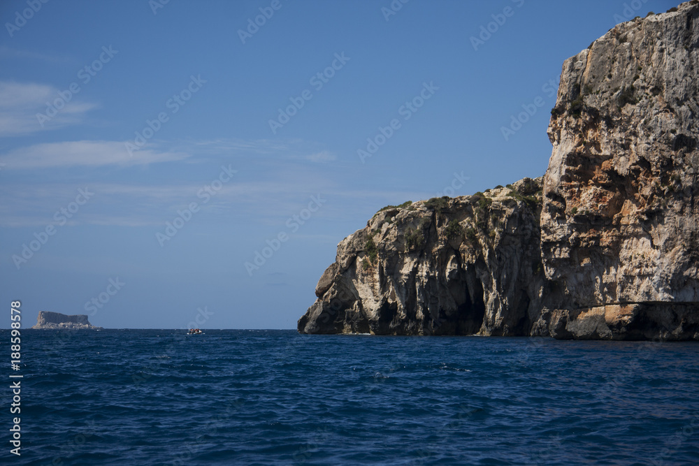 Rocks and sea