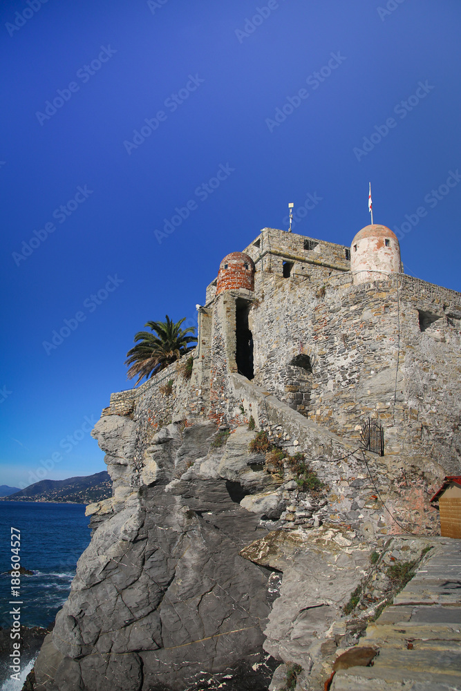 The Dragon Castle in Camogli, Liguria, Italy