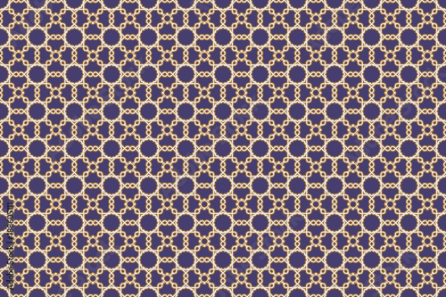 Arabesque ismalic purple seamless pattern. Vector illustration for your arabic background design