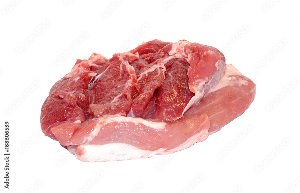 Meat isolated on white background