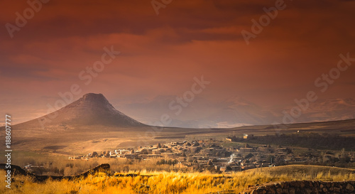 Zendan-e Soleyman volcano in Iran photo