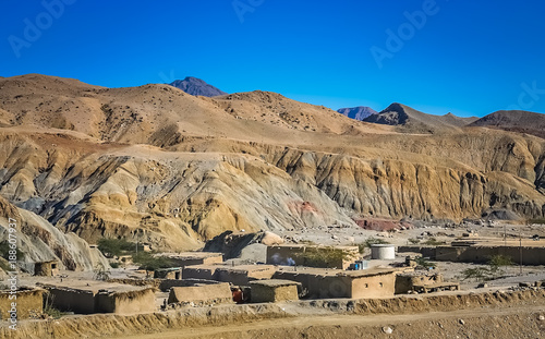 Obraz na płótnie Small poor village in southern Pakistan w salonie