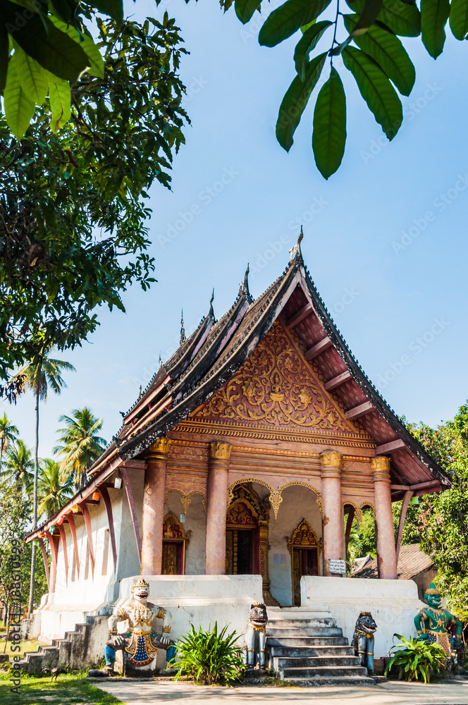 Wat Aham buddhist temple in Luang Prabang, Laos, South East Asia.