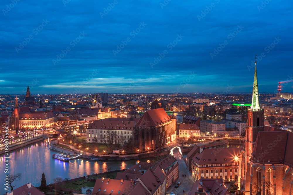 Obraz premium Wroclaw skyline